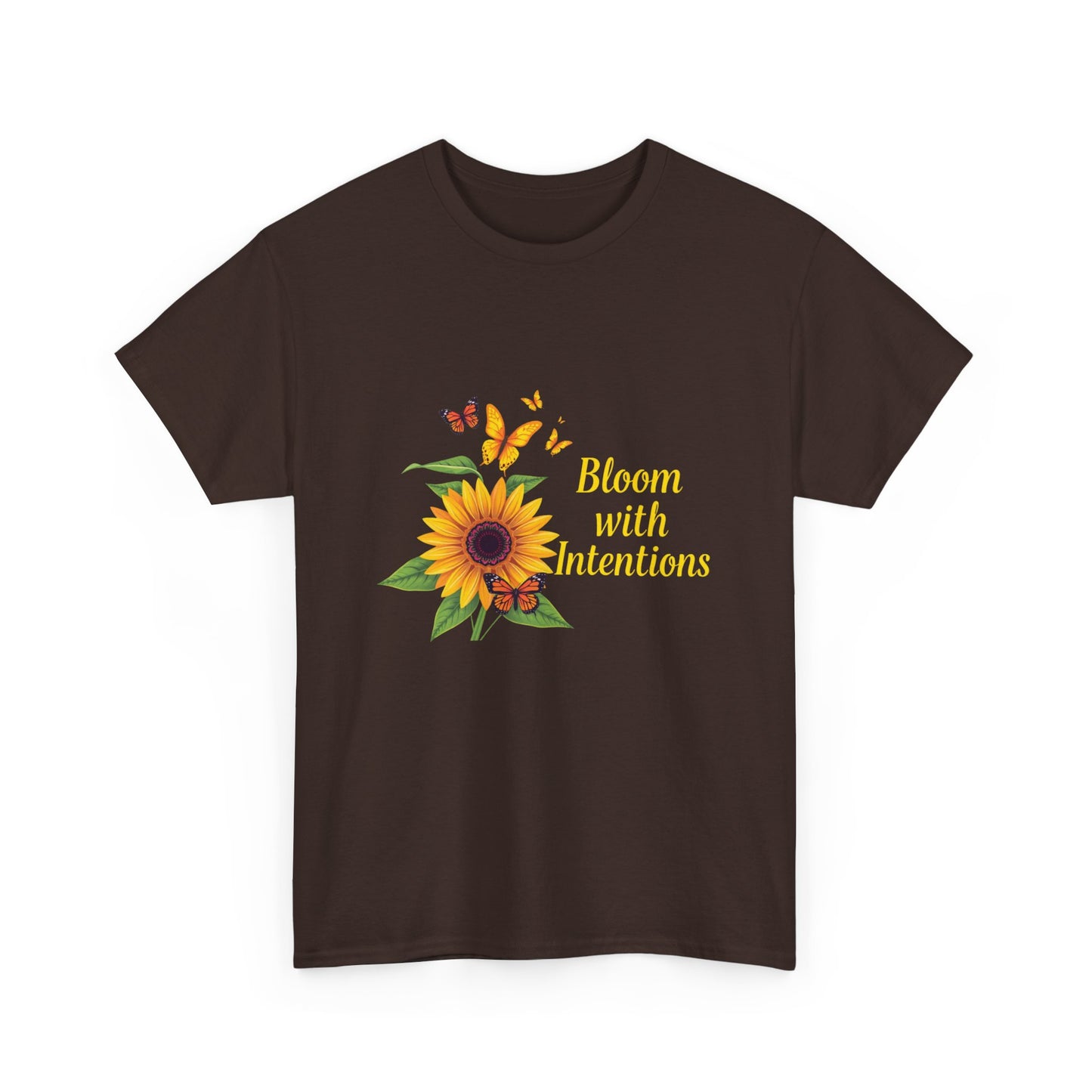 Sunflower Bloom Unisex Tee, Floral Tee, Intentional Living Shirt, Gift for Nature Lovers, Casual Everyday Wear, Summer Vibes