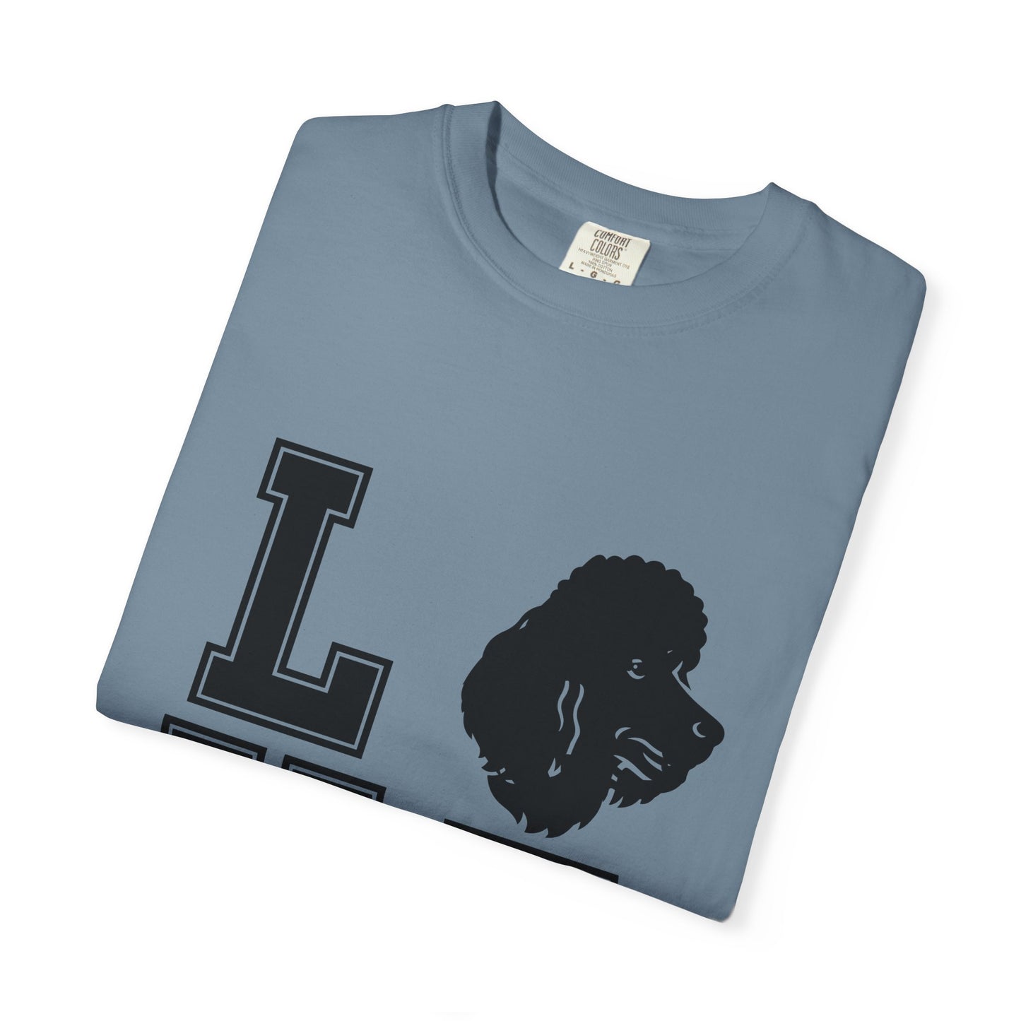 Dog Lover Garment-Dyed Unisex T-Shirt - 'LOVE' Graphic Design