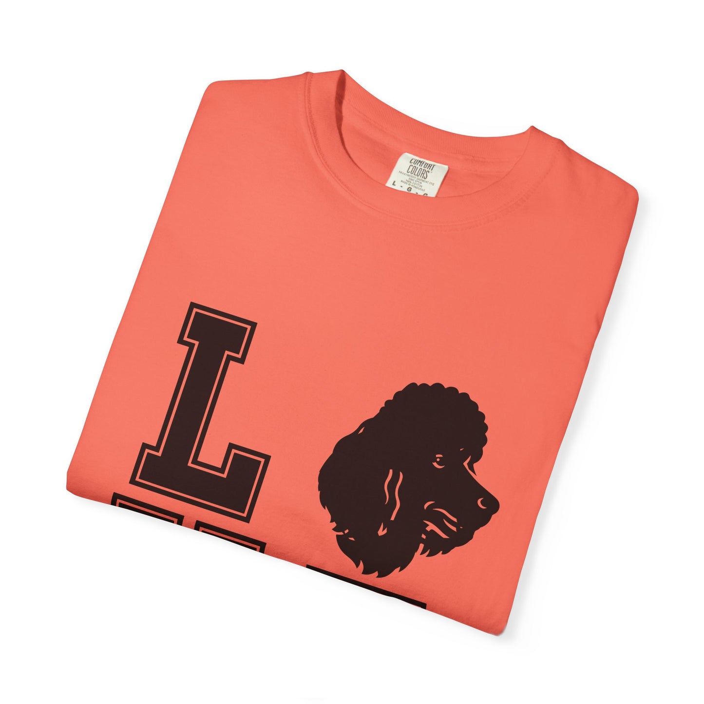 Dog Lover Garment-Dyed Unisex T-Shirt - 'LOVE' Graphic Design