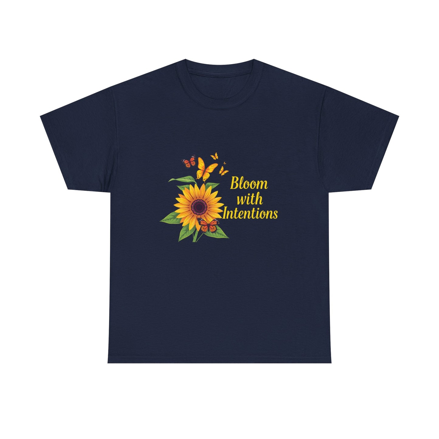 Sunflower Bloom Unisex Tee, Floral Tee, Intentional Living Shirt, Gift for Nature Lovers, Casual Everyday Wear, Summer Vibes