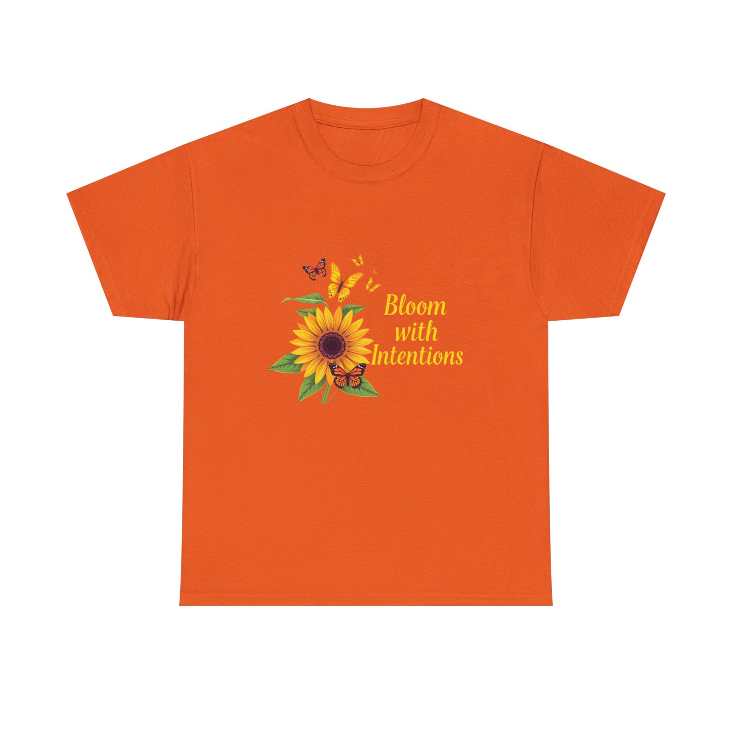 Sunflower Bloom Unisex Tee, Floral Tee, Intentional Living Shirt, Gift for Nature Lovers, Casual Everyday Wear, Summer Vibes