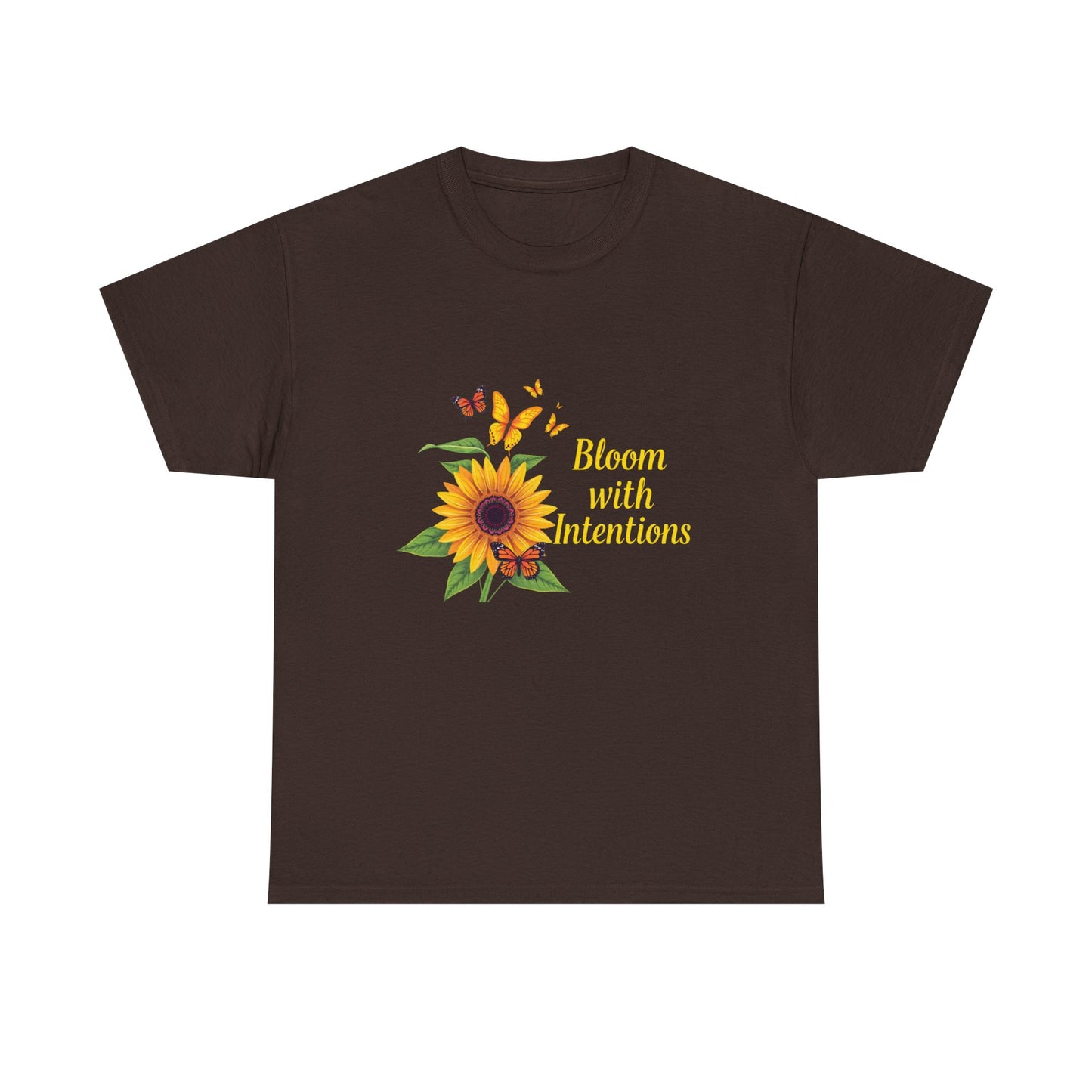 Sunflower Bloom Unisex Tee, Floral Tee, Intentional Living Shirt, Gift for Nature Lovers, Casual Everyday Wear, Summer Vibes