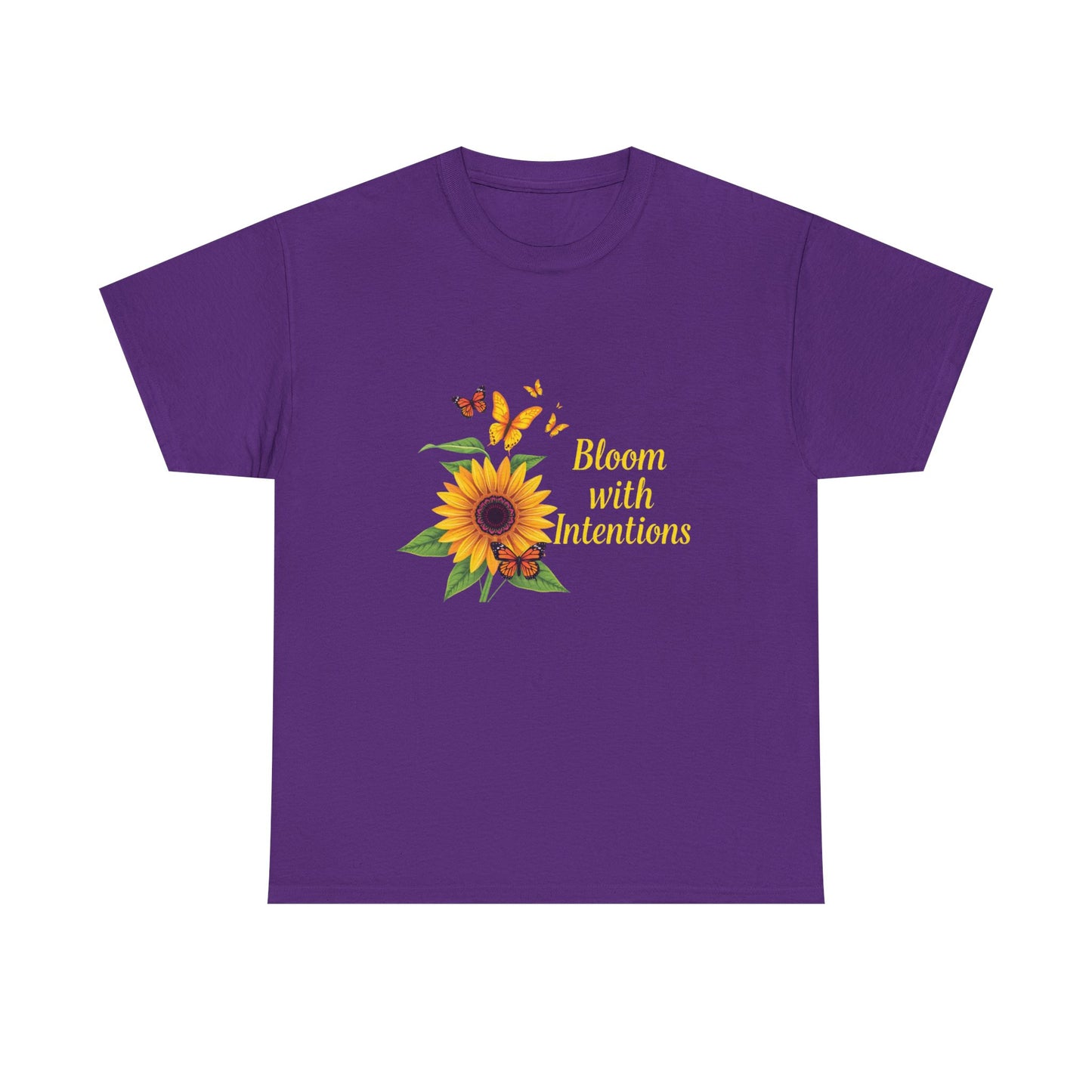 Sunflower Bloom Unisex Tee, Floral Tee, Intentional Living Shirt, Gift for Nature Lovers, Casual Everyday Wear, Summer Vibes