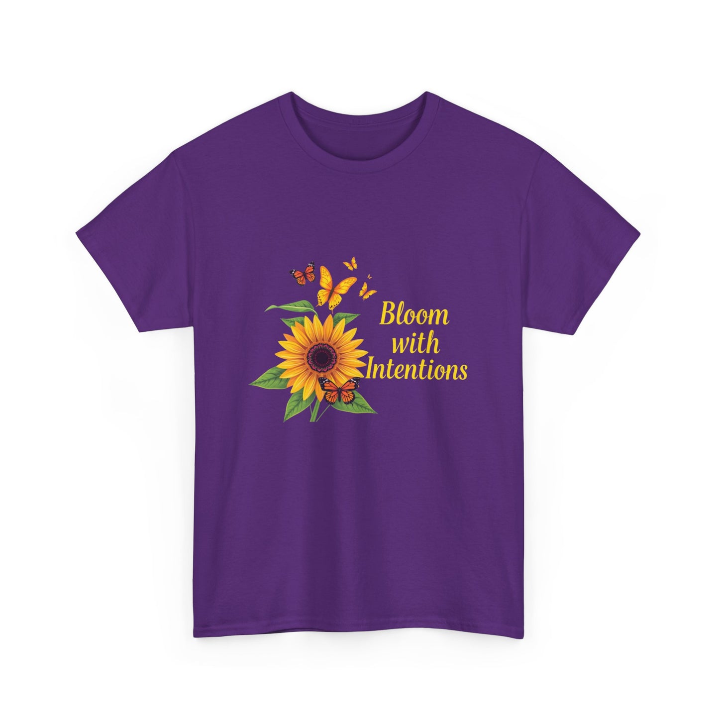 Sunflower Bloom Unisex Tee, Floral Tee, Intentional Living Shirt, Gift for Nature Lovers, Casual Everyday Wear, Summer Vibes