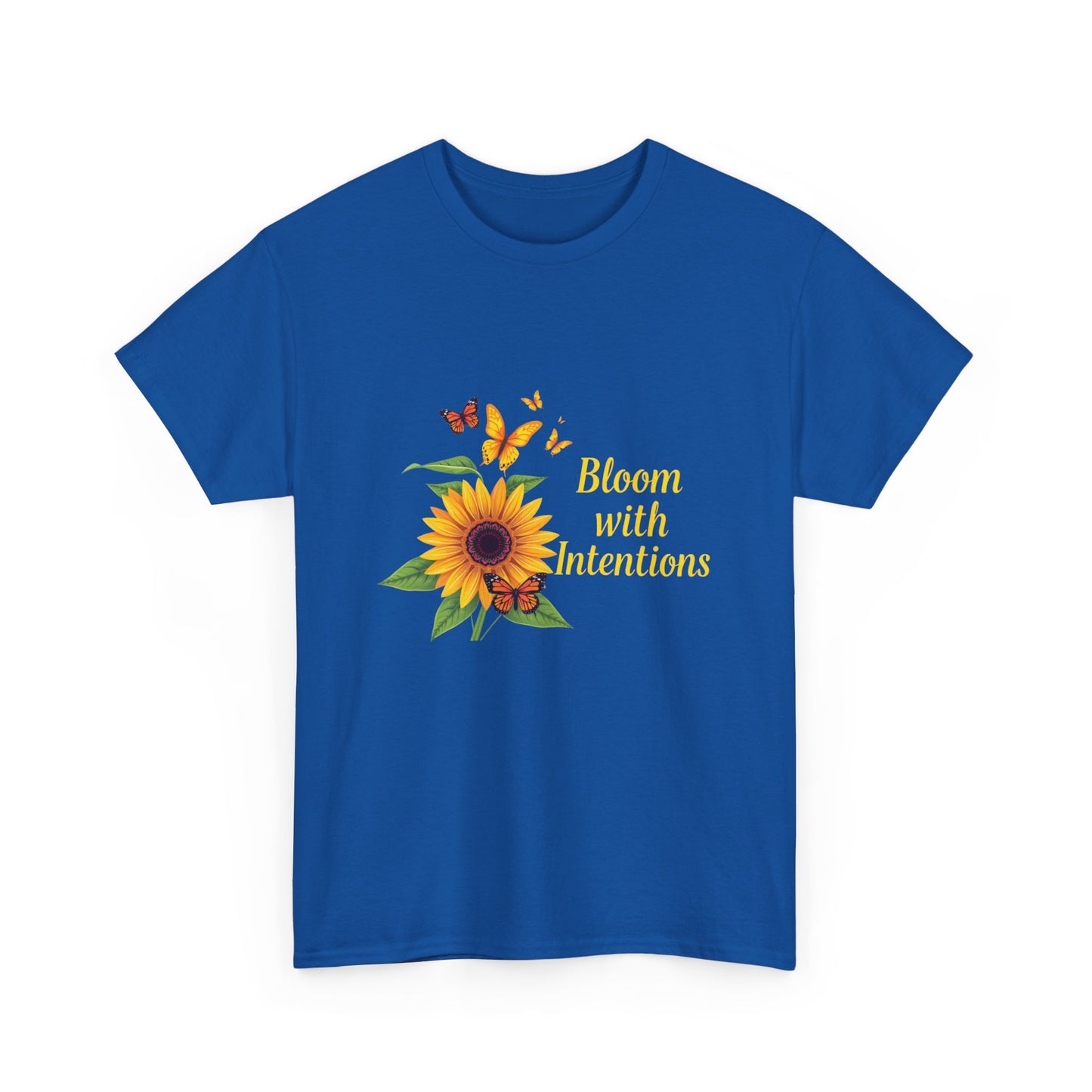 Sunflower Bloom Unisex Tee, Floral Tee, Intentional Living Shirt, Gift for Nature Lovers, Casual Everyday Wear, Summer Vibes