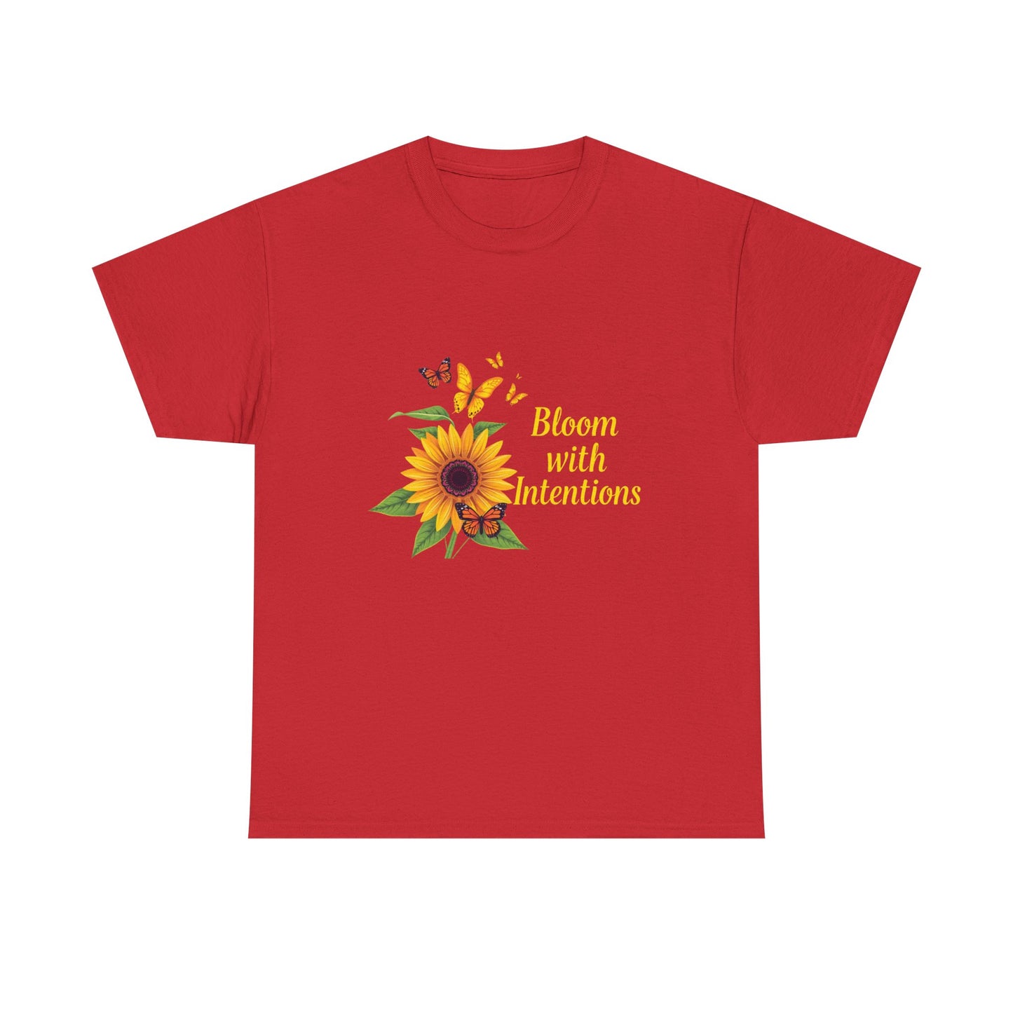 Sunflower Bloom Unisex Tee, Floral Tee, Intentional Living Shirt, Gift for Nature Lovers, Casual Everyday Wear, Summer Vibes