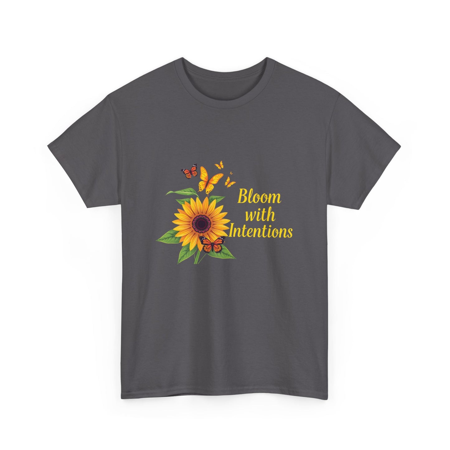 Sunflower Bloom Unisex Tee, Floral Tee, Intentional Living Shirt, Gift for Nature Lovers, Casual Everyday Wear, Summer Vibes