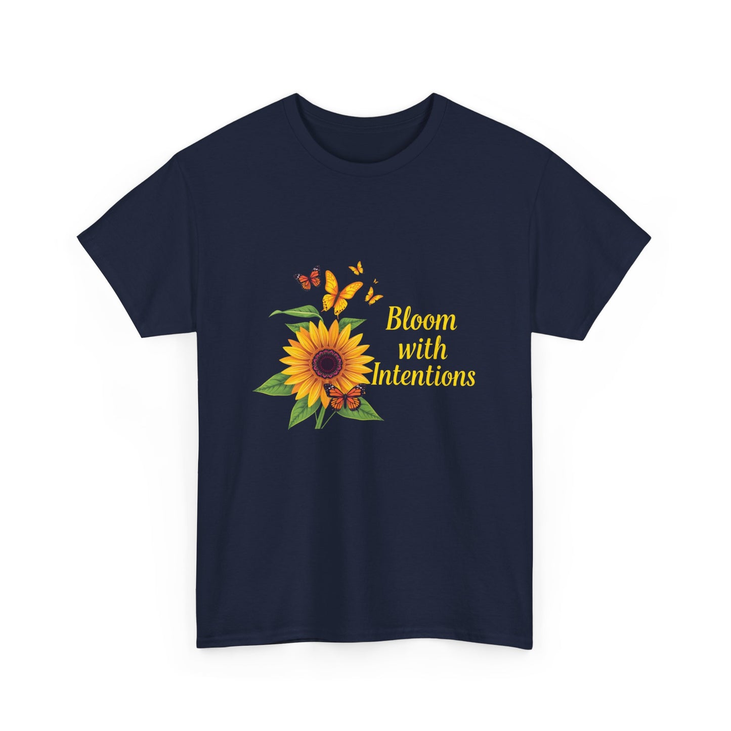 Sunflower Bloom Unisex Tee, Floral Tee, Intentional Living Shirt, Gift for Nature Lovers, Casual Everyday Wear, Summer Vibes