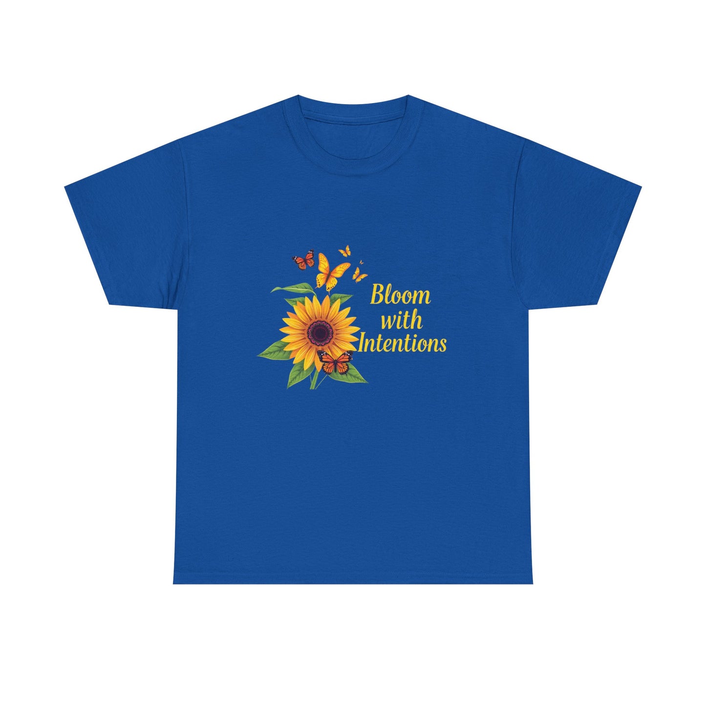 Sunflower Bloom Unisex Tee, Floral Tee, Intentional Living Shirt, Gift for Nature Lovers, Casual Everyday Wear, Summer Vibes