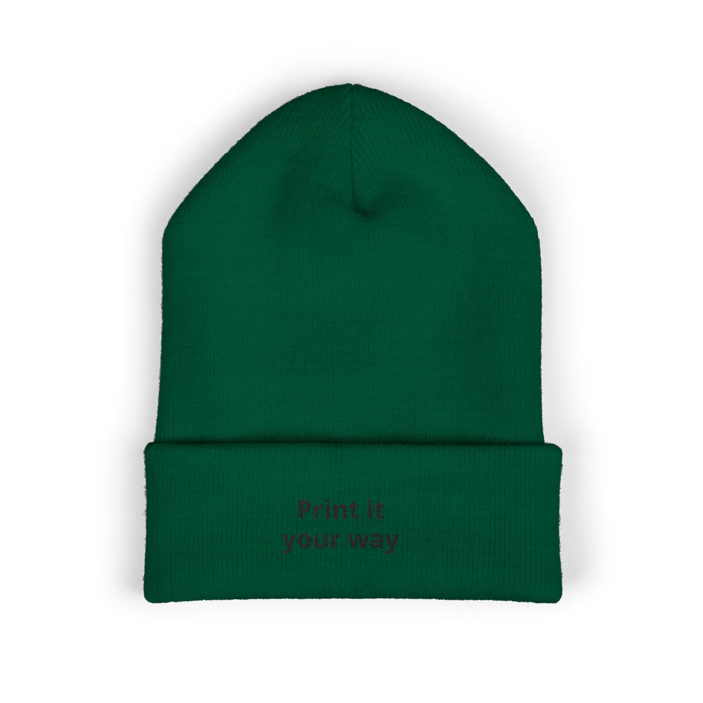Classic Cuffed Beanie (Embroidery), customisable