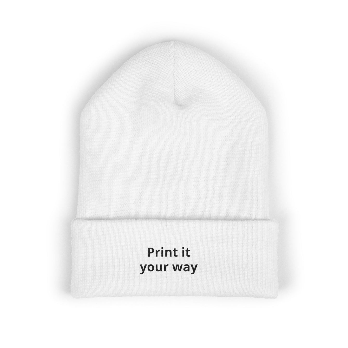 Classic Cuffed Beanie (Embroidery), customisable