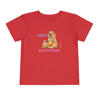 Toddler Tee — "Just Cappybara" Cute Capybara Juice Graphic