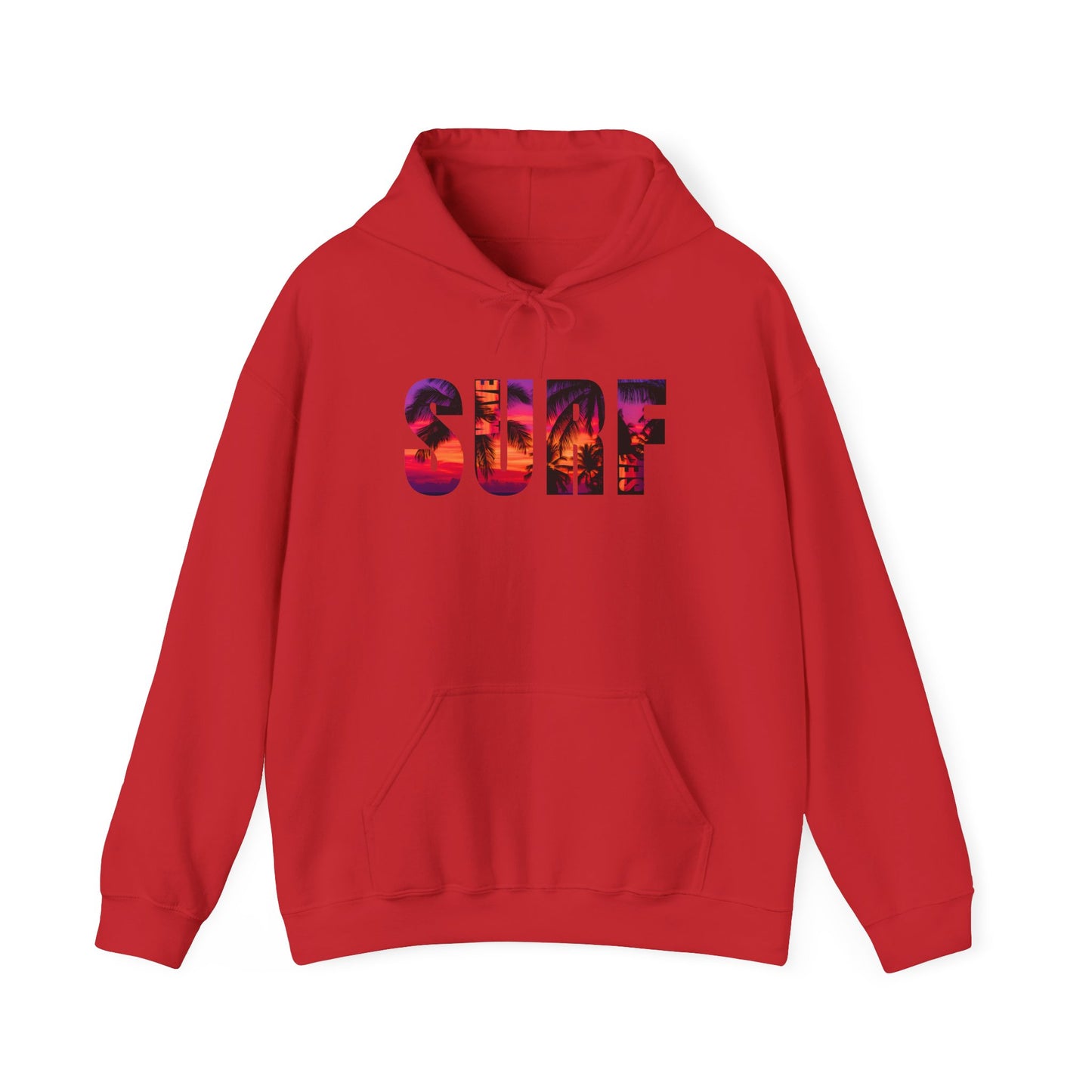 Surf Vibes Unisex Hoodie - Cozy Beachwear, Surfing Gift, Summer Fashion, Vacation Essential, Relaxed Street Style
