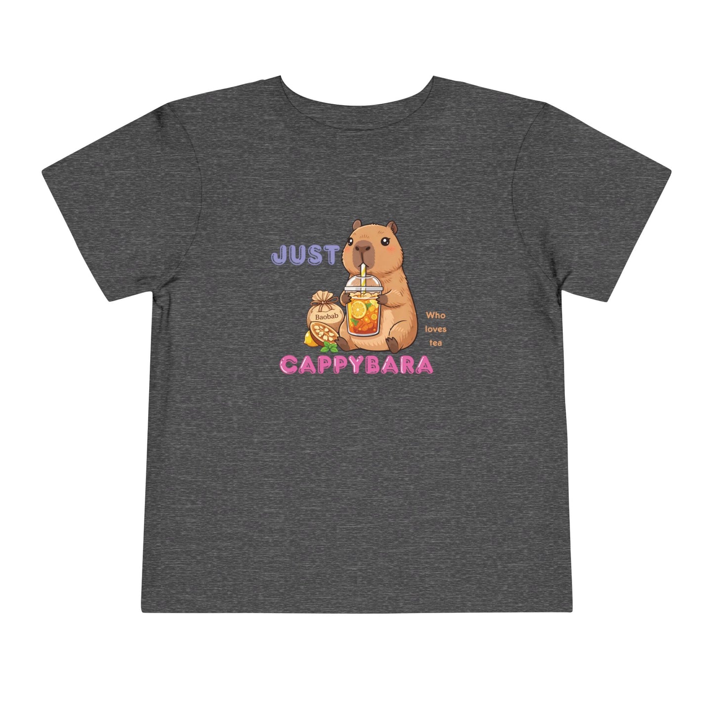 Toddler Tee — "Just Cappybara" Cute Capybara Juice Graphic