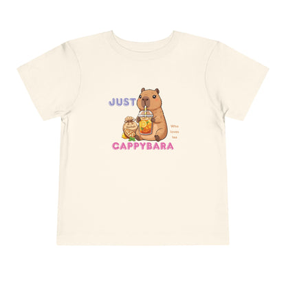 Toddler Tee — "Just Cappybara" Cute Capybara Juice Graphic