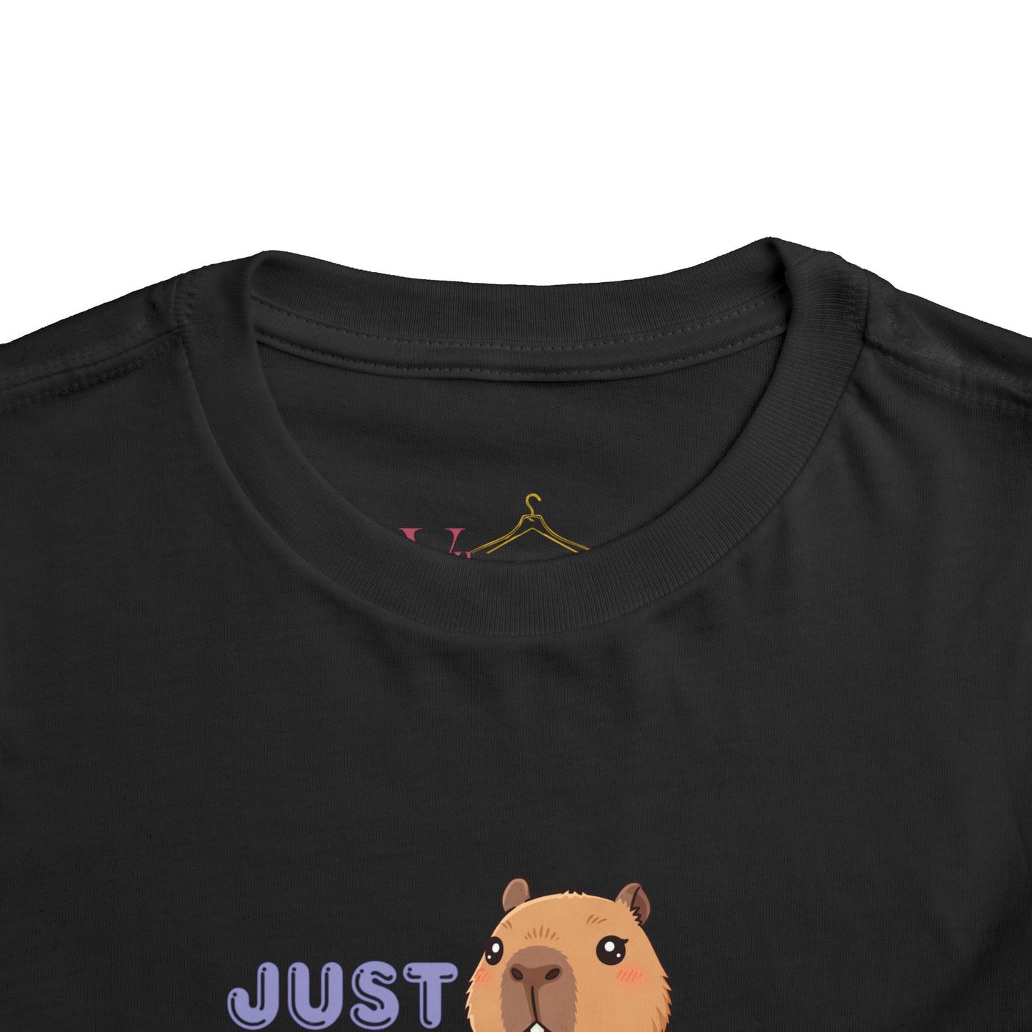 Toddler Tee — "Just Cappybara" Cute Capybara Juice Graphic