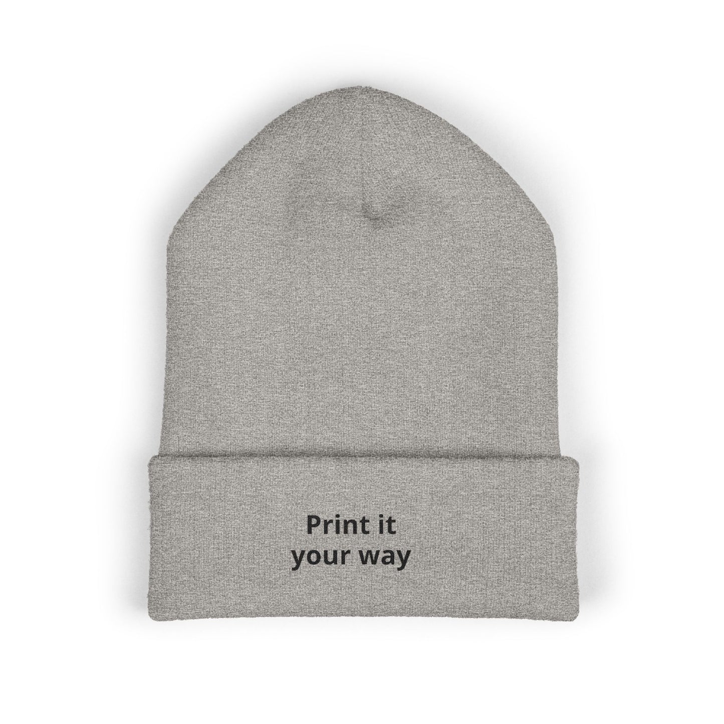 Classic Cuffed Beanie (Embroidery), customisable
