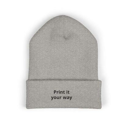 Classic Cuffed Beanie (Embroidery), customisable