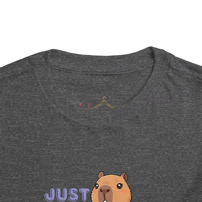 Toddler Tee — "Just Cappybara" Cute Capybara Juice Graphic
