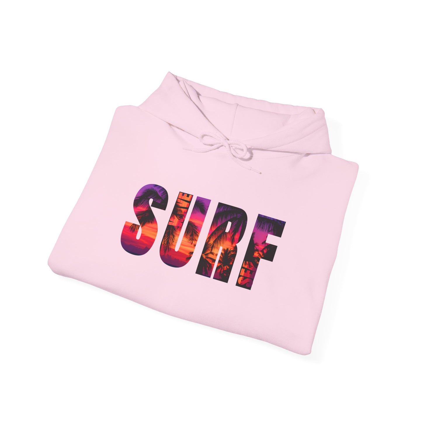 Surf Vibes Unisex Hoodie - Cozy Beachwear, Surfing Gift, Summer Fashion, Vacation Essential, Relaxed Street Style