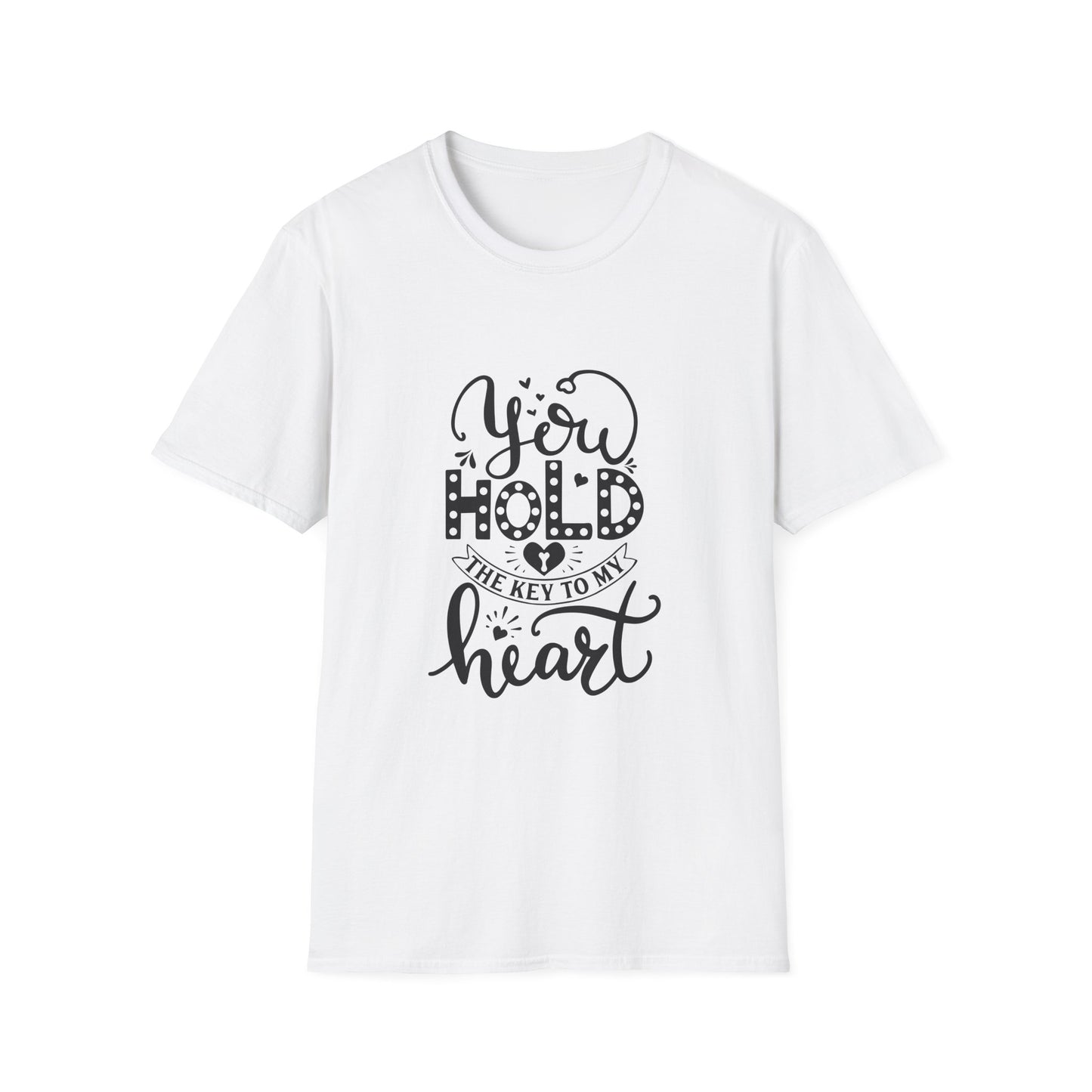 You Hold the Key to My Heart Unisex Softstyle T-Shirt - Perfect Gift for Lovers, Anniversary, Valentine's Day, Romantic Couple Tees, [...]