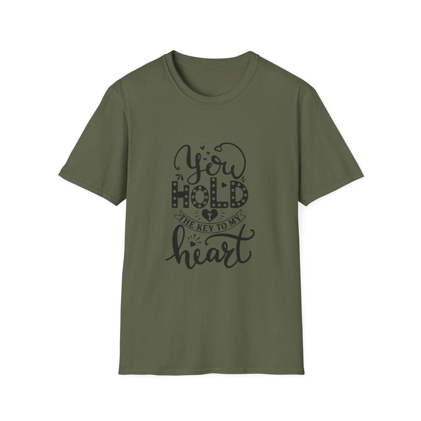 You Hold the Key to My Heart Unisex Softstyle T-Shirt - Perfect Gift for Lovers, Anniversary, Valentine's Day, Romantic Couple Tees, [...]