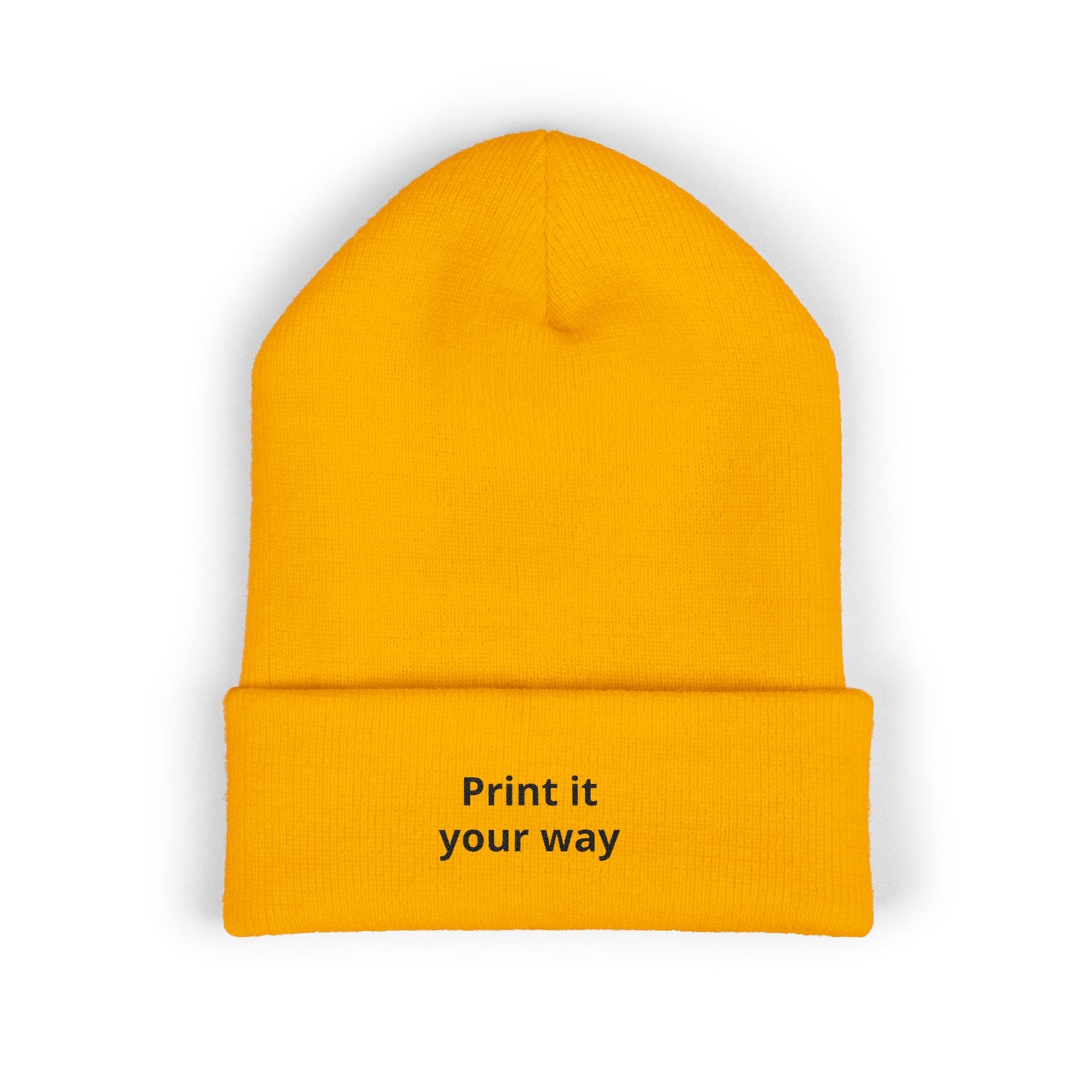 Classic Cuffed Beanie (Embroidery), customisable