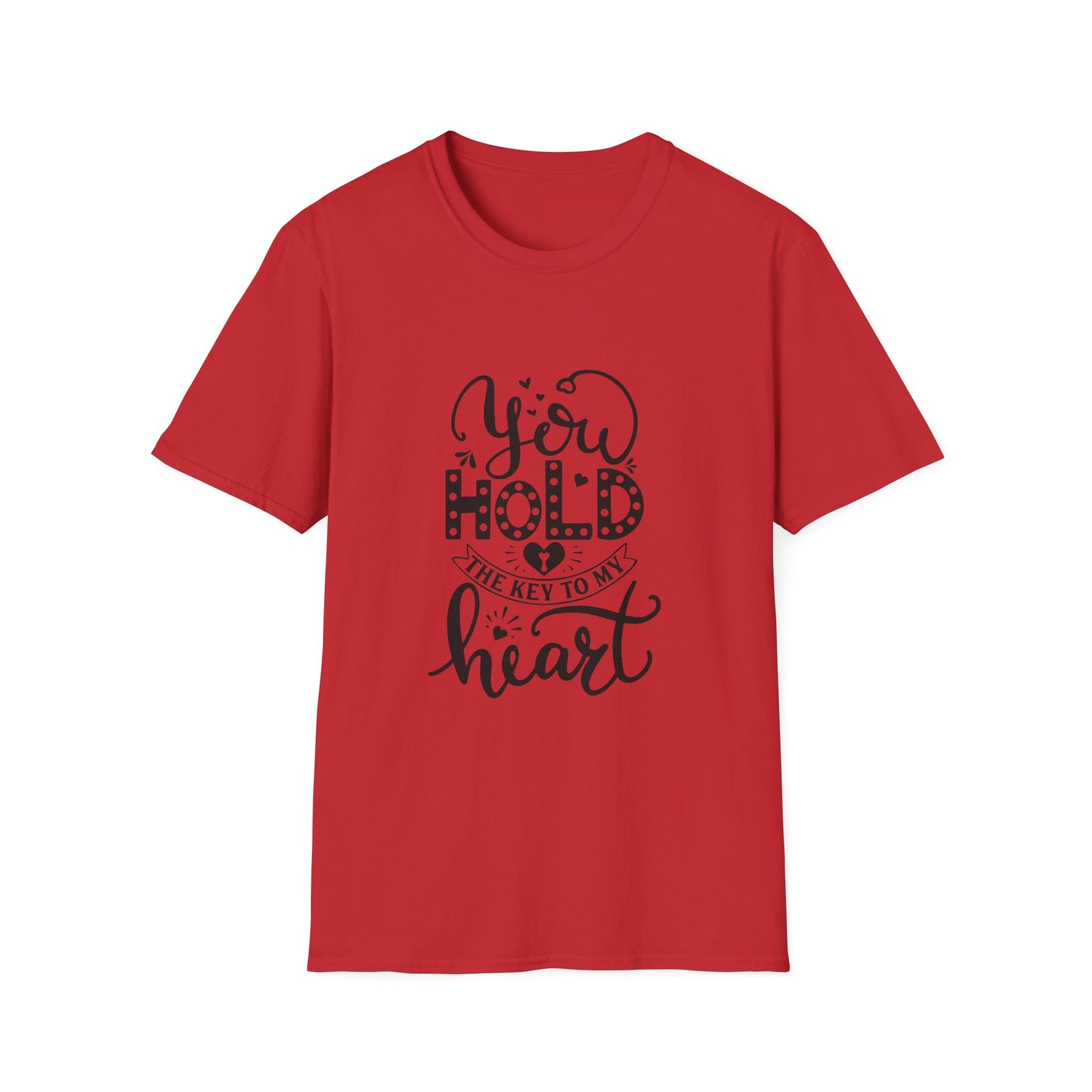 You Hold the Key to My Heart Unisex Softstyle T-Shirt - Perfect Gift for Lovers, Anniversary, Valentine's Day, Romantic Couple Tees, [...]