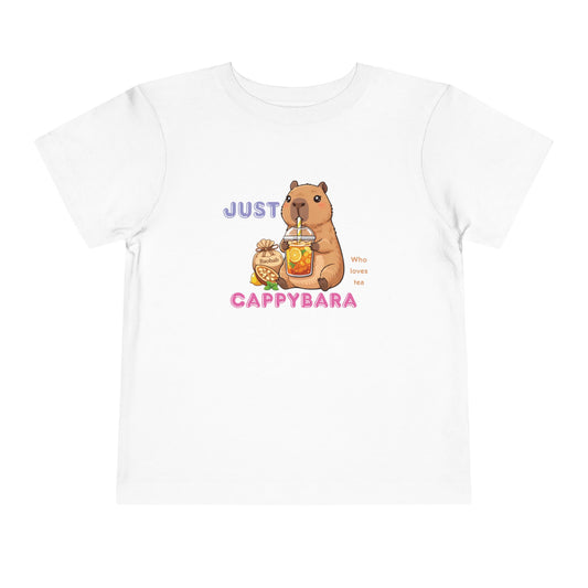 Toddler Tee — "Just Cappybara" Cute Capybara Juice Graphic