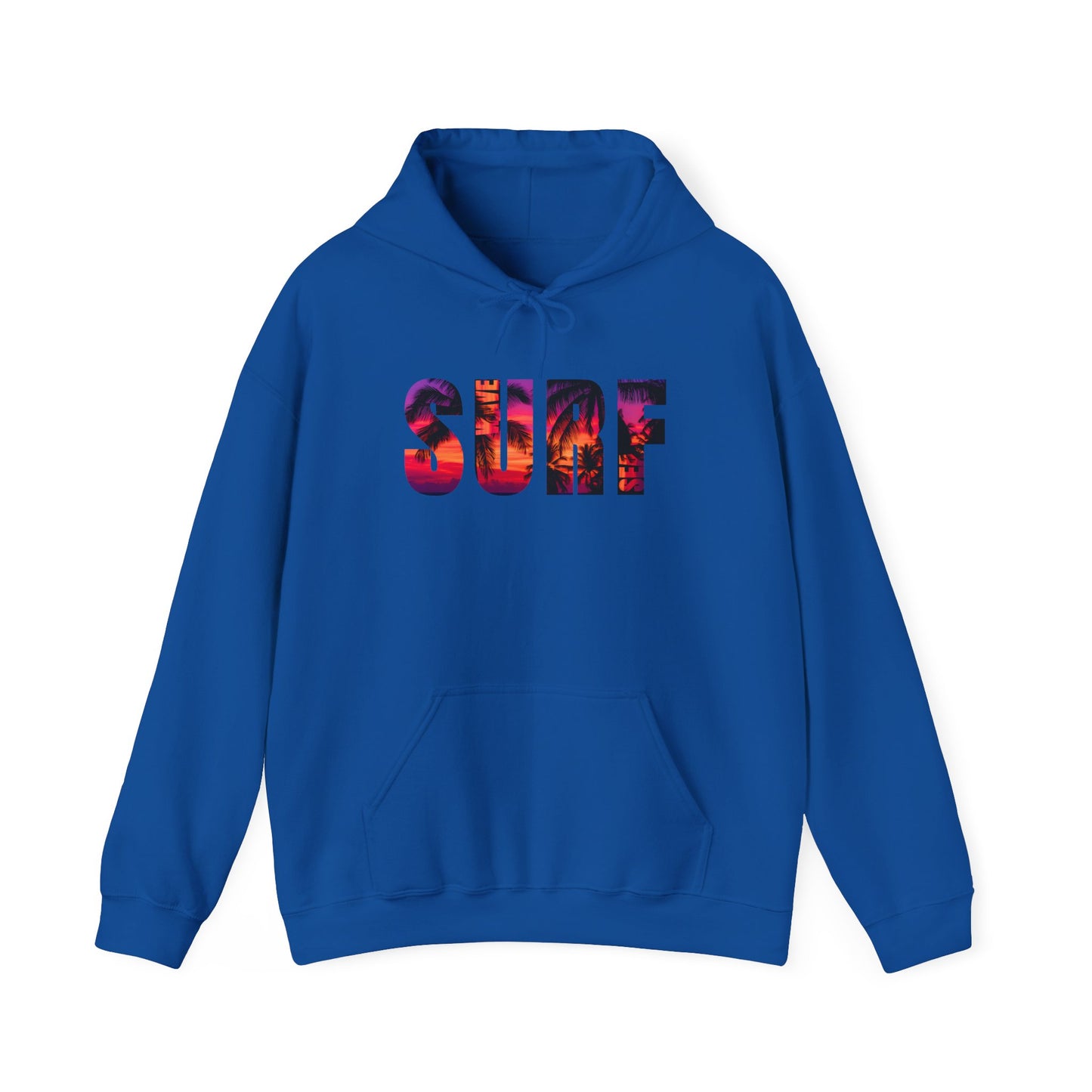 Surf Vibes Unisex Hoodie - Cozy Beachwear, Surfing Gift, Summer Fashion, Vacation Essential, Relaxed Street Style