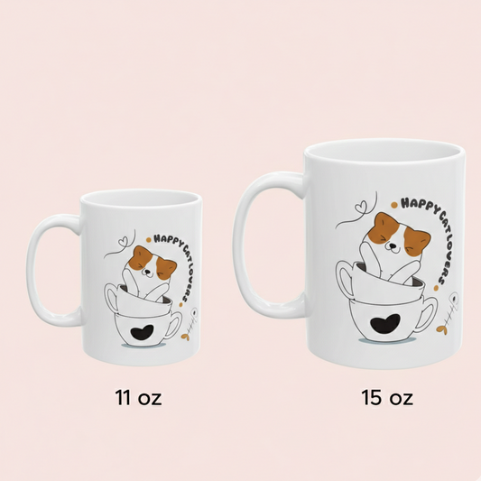 Happy Cat Lover Ceramic Mug